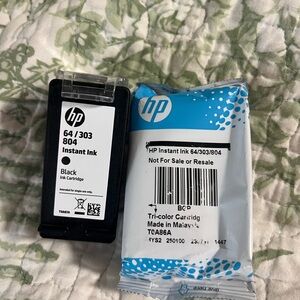 Genuine Hp 64 Ink Color And Black Printer Tricolor